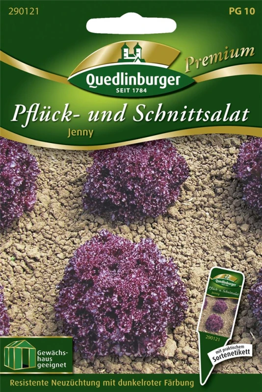 QUEDLINBURGER Eichblattsalatsamen „Jenny“ 3 QUEDLINBURGER Eichblattsalatsamen „Jenny“