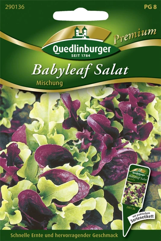 QUEDLINBURGER Babyleaf-Salat-Samen 3 QUEDLINBURGER Babyleaf-Salat-Samen