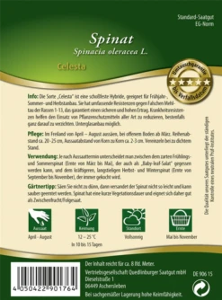 QUEDLINBURGER Spinatsamen „Celesta“ -Blumen Risse Verkaufsladen 290176 4050422901764 RS20Spinat20Celesta 800x800