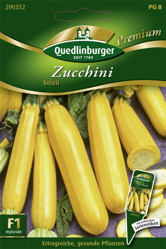 QUEDLINBURGER Zucchinisamen „Soleil F1“ 3 QUEDLINBURGER Zucchinisamen „Soleil F1“
