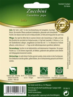 QUEDLINBURGER Zucchinisamen „Leila F1“ 7 QUEDLINBURGER Zucchinisamen „Leila F1“ -Blumen Risse Verkaufsladen 290365 4050422203653 RS20Zucchini20Leila 800x800
