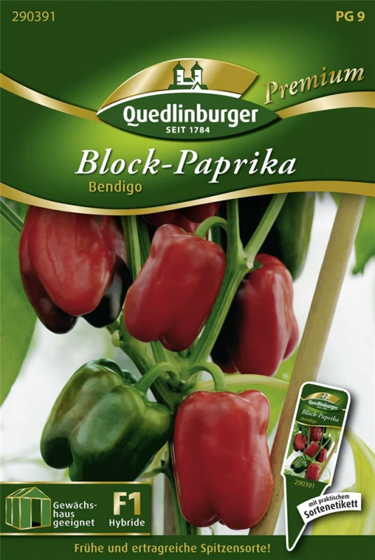 QUEDLINBURGER Paprikasamen „Bendigo F1“ 3 QUEDLINBURGER Paprikasamen „Bendigo F1“