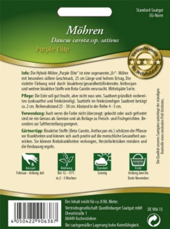 QUEDLINBURGER Möhrensamen „Purple Elite“ 7 QUEDLINBURGER Möhrensamen „Purple Elite“ -Blumen Risse Verkaufsladen 290638 4050422906387 RS20Moehren20Purple20Elite 800x800