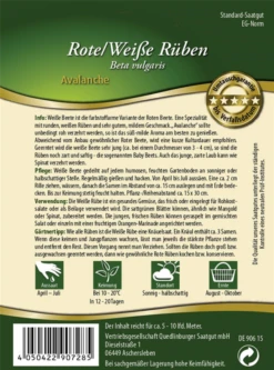 QUEDLINBURGER Weiße Bete-Samen „Avalanche“ 9 QUEDLINBURGER Weiße Bete-Samen „Avalanche“ -Blumen Risse Verkaufsladen 290728 4050422907285 Weisse20Beete20Avalanche RS 800x800