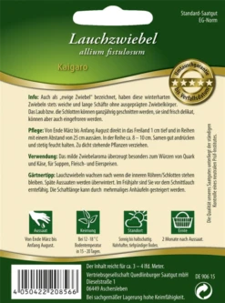 QUEDLINBURGER Lauchzwiebelsamen „Kaigaro“ 7 QUEDLINBURGER Lauchzwiebelsamen „Kaigaro“ -Blumen Risse Verkaufsladen 290856 4050422208566 RS20Zwiebeln20Lauch 20Kaigaro 800x800
