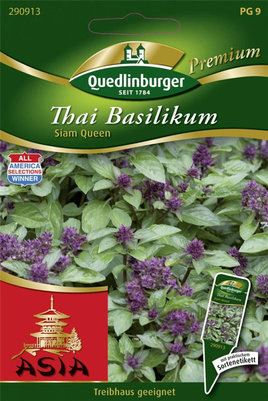 QUEDLINBURGER Thai-Basilikum-Samen „Siam Queen“ 3 QUEDLINBURGER Thai-Basilikum-Samen „Siam Queen“