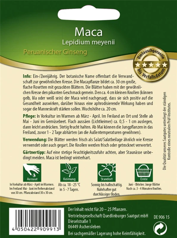 QUEDLINBURGER Macasamen 4 QUEDLINBURGER Macasamen – Bild 2