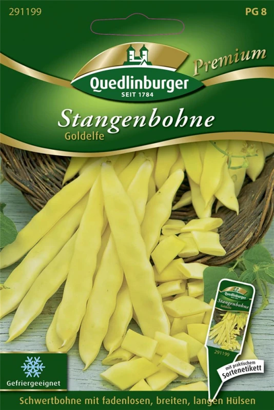 QUEDLINBURGER Stangenbohnensamen „Goldelfe“ 3 QUEDLINBURGER Stangenbohnensamen „Goldelfe“