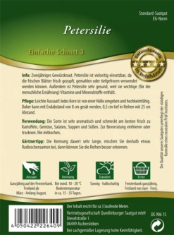 QUEDLINBURGER Petersiliensamen „Einfache Schnitt“ 7 QUEDLINBURGER Petersiliensamen „Einfache Schnitt“ -Blumen Risse Verkaufsladen 292640 4050422226409 RS 800x800
