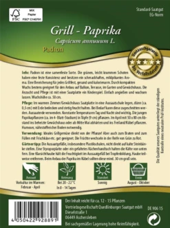 QUEDLINBURGER Peperonisamen „Padron“ 7 QUEDLINBURGER Peperonisamen „Padron“ -Blumen Risse Verkaufsladen 292889 4050422928891 Grillpaprika20Padron RS 800x800