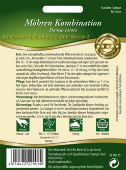 QUEDLINBURGER Möhren Kombination-Samen 7 QUEDLINBURGER Möhren Kombination-Samen -Blumen Risse Verkaufsladen 292908 4050422229080 RS 800x800