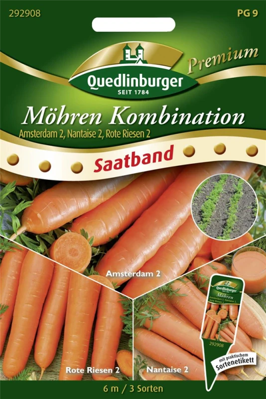 QUEDLINBURGER Möhren Kombination-Samen 3 QUEDLINBURGER Möhren Kombination-Samen