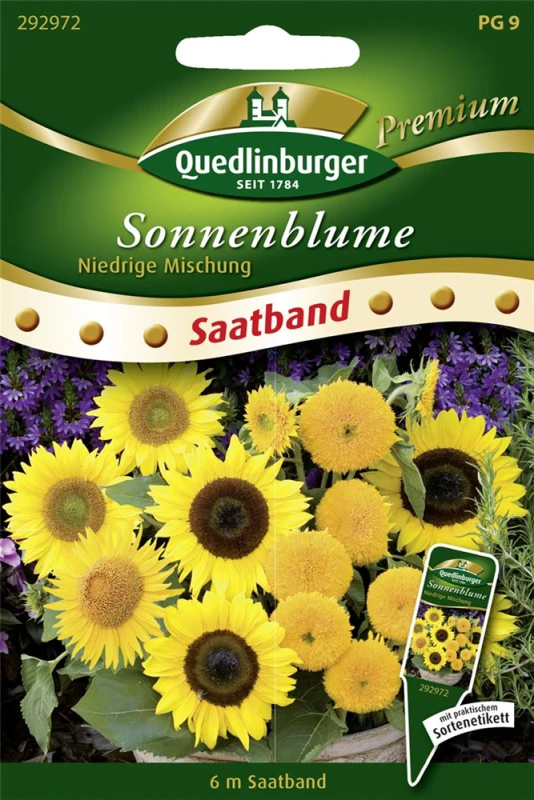 QUEDLINBURGER Sonnenblumensamen „Niedrige Mischung“ 3 QUEDLINBURGER Sonnenblumensamen „Niedrige Mischung“