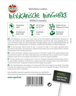SPERLI Mexikanische Minigurkensamen „Sandia“ 9 SPERLI Mexikanische Minigurkensamen „Sandia“ -Blumen Risse Verkaufsladen 80705 RS 800x800