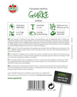 SPERLI Salatgurkensamen „Lothar F1“ 7 SPERLI Salatgurkensamen „Lothar F1“ -Blumen Risse Verkaufsladen 80861 RS 800x800