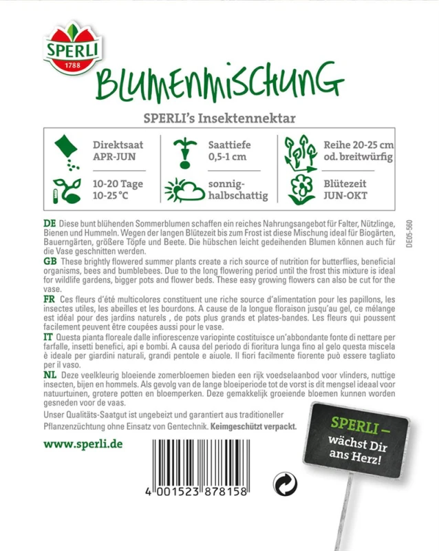 SPERLI Insektenweidesamen 4 SPERLI Insektenweidesamen – Bild 2